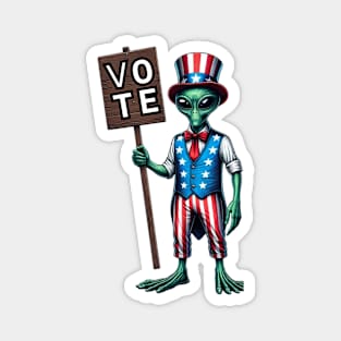 Alien Vote Shirt, 2024 Election Shirt, Funny Alien Tshirt, Trump 2024, Biden 2024 Magnet