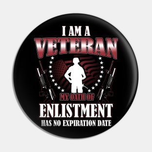 I am a Veteran My Oath of Enlistment Pin