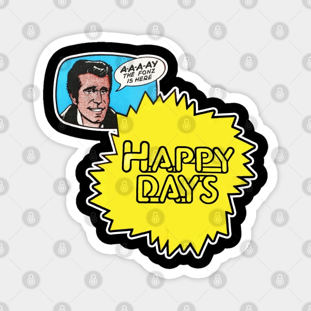 The Fonz on Happy Days Trading Cards Magnet by RetroZest
