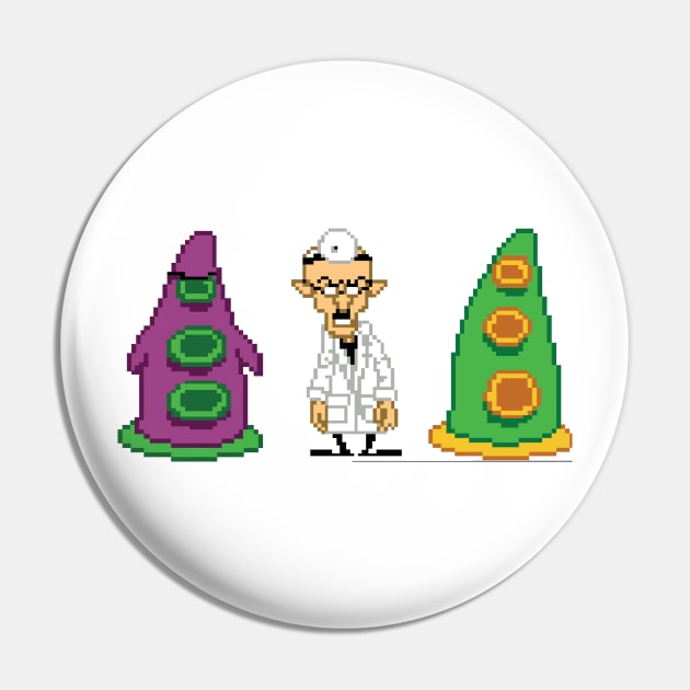 Day of the Tentacle Villans Pin by Retro8Bit Fashion Store