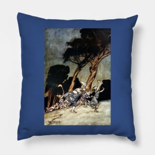 Dissonant Roars - Arthur Rackham Pillow