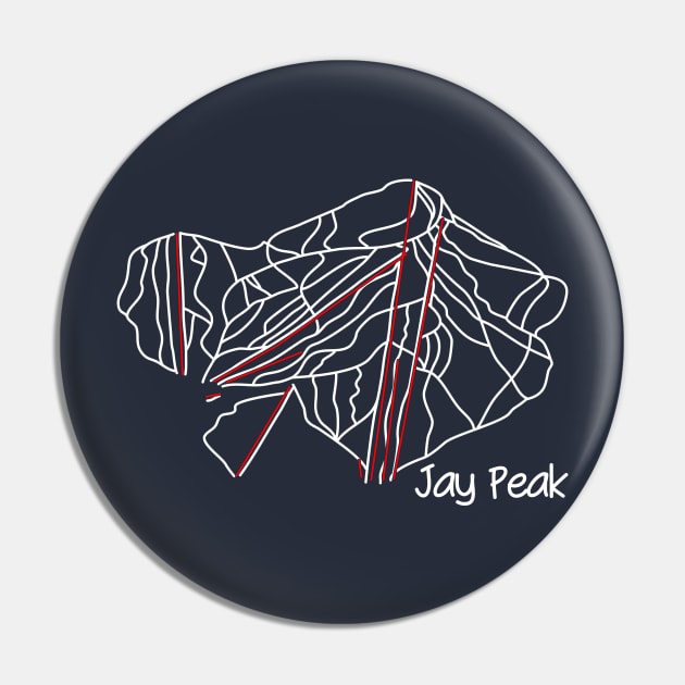 Jay Peak Trail Map Pin by ChasingGnarnia