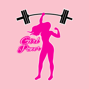 Barbell girl, gym girl, fitness women T-Shirt