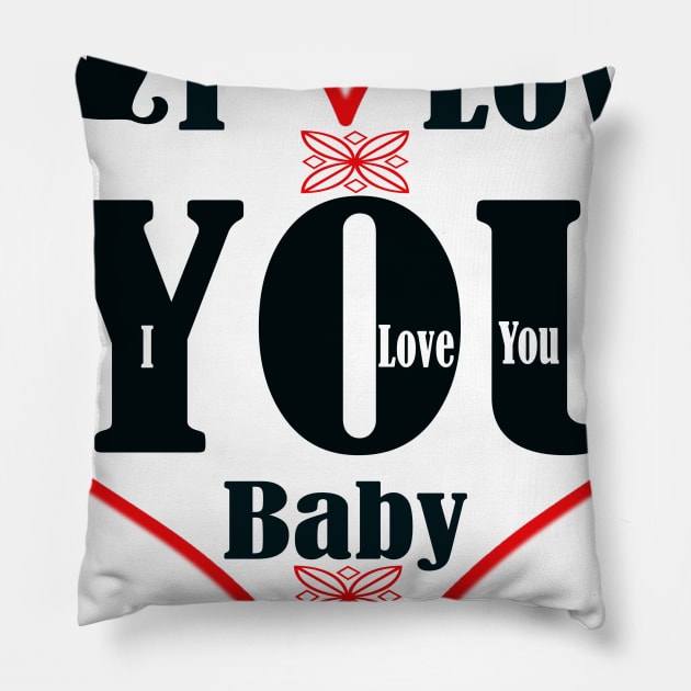 I love you Babby Pillow by PinkBorn