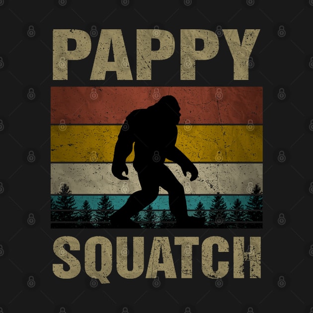 Pappy Squatch Bigfoot Pappy Sasquatch Yeti Family Matching by snnt