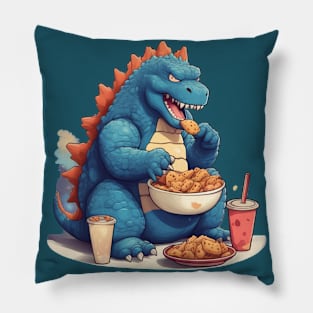 Godzilla cheating day Pillow