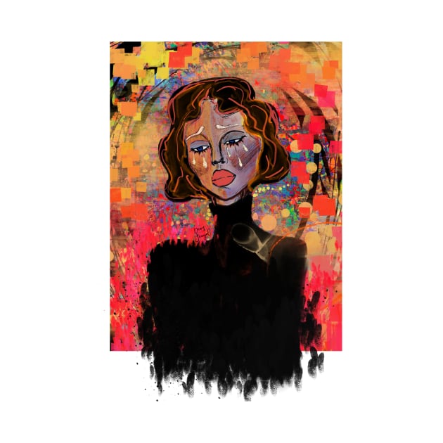 Abstract lady portrait by Colormyline by Denis Senyol