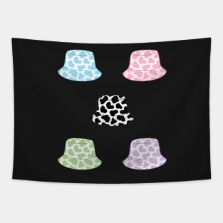 Cow print bucket hats set Tapestry