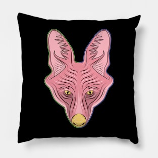 red maned wolf face Pillow