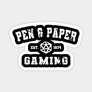 Pen and Paper Gaming - Vintage Athletic Magnet