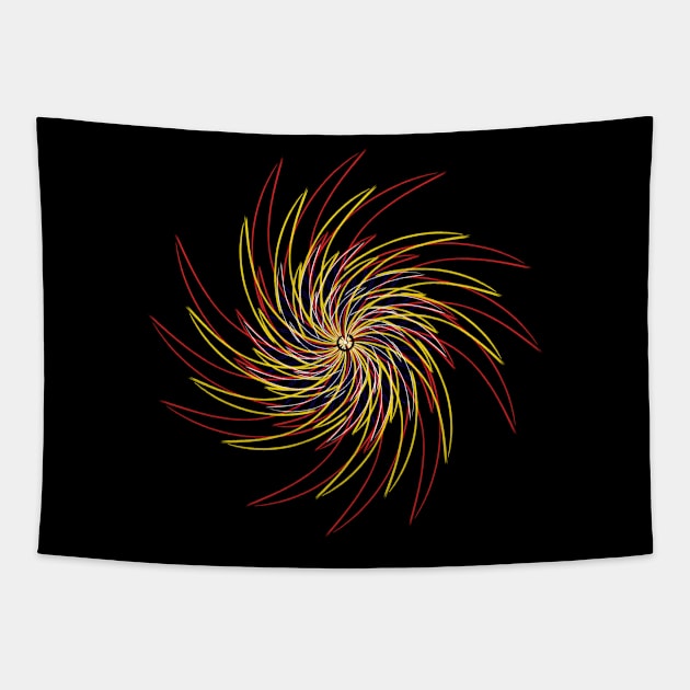 Galactic Catherine Wheel Tapestry by fishtailedgoat