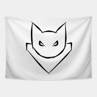 Cat Commander Tag Tapestry