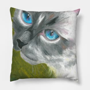 Grey Kitty Pillow