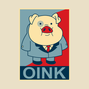 Waddles Oink- "Hope" Poster Parody T-Shirt