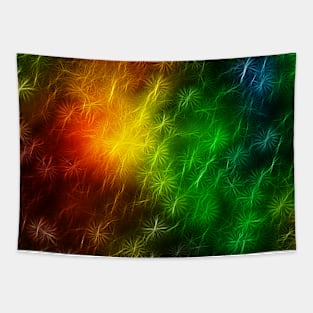 Colorful fractal background Tapestry