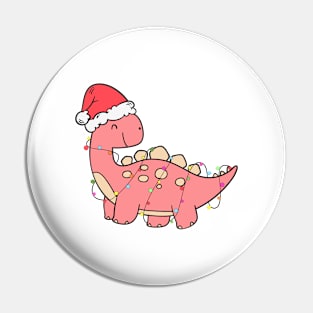 Dino Christmas Pin