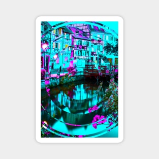 Amsterdam Glitch Art Magnet