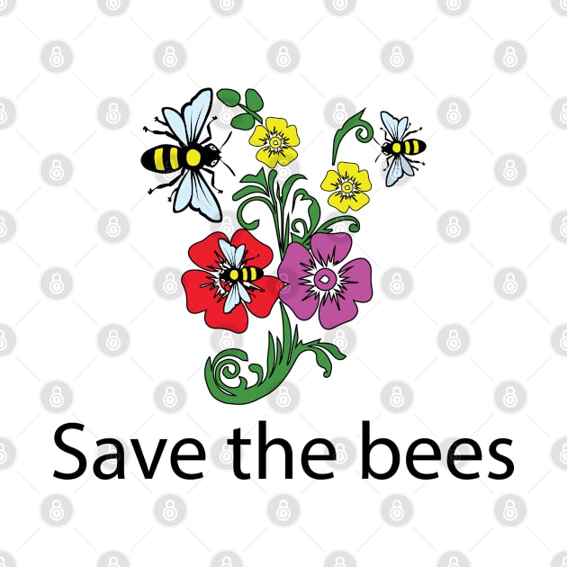 Save The Bees Gift Men Bees Gifts Bee by PomegranatePower