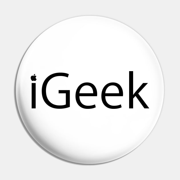 iGeek - Apple Geek Pin by 7-Bit Gaming