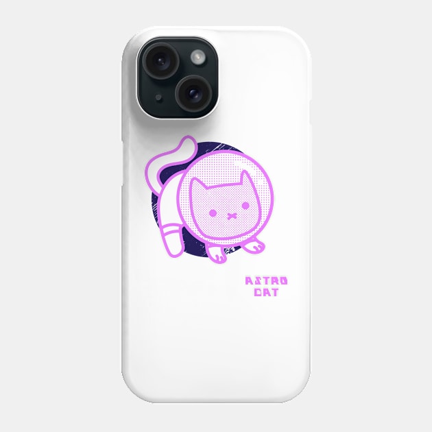 Cute Astro Cat Stargazer Phone Case by 46 DifferentDesign