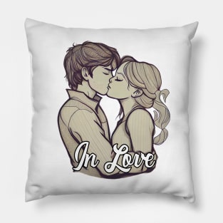 Couple Kiss In Love Pillow