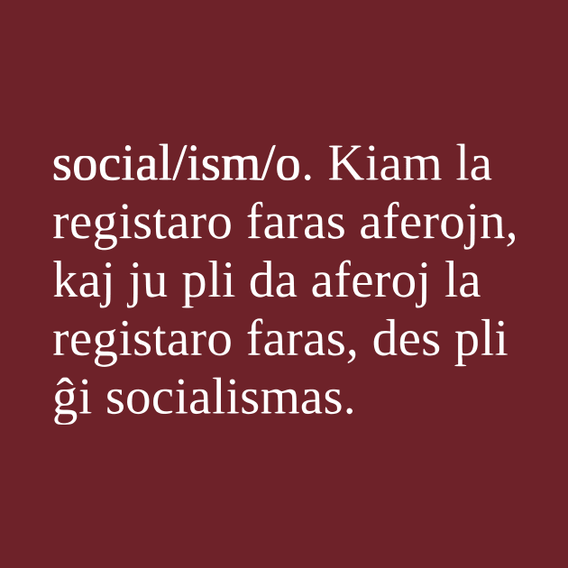 Socialismo estas kiam la registaro faras aferojn by dikleyt