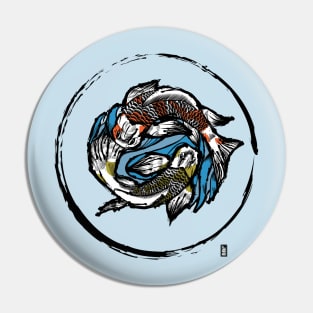 Koi Fish Shirt Pin