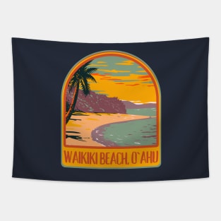 Waikiki Beach Hawaii Oahu Tapestry