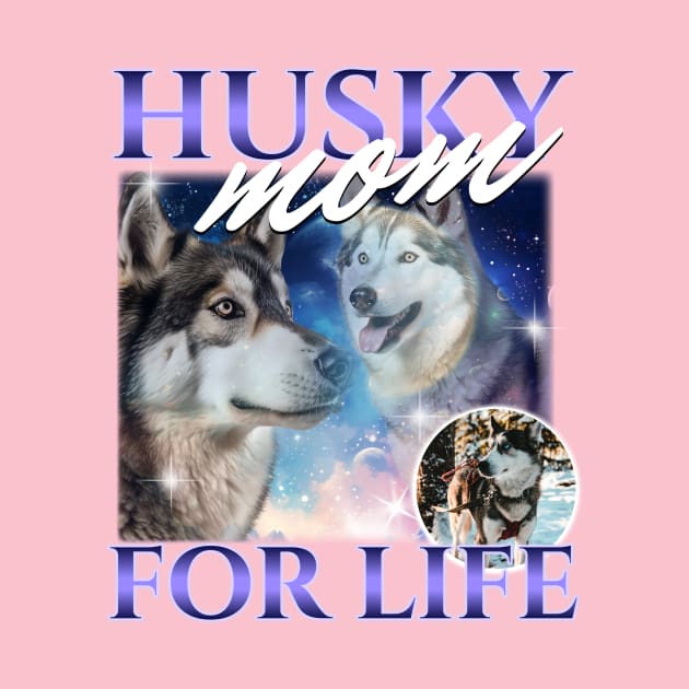 Husky Mom Cute Funny Design by Tip Top Tee's