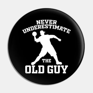 Dodgeball Old Guy Dodge Ball Pin