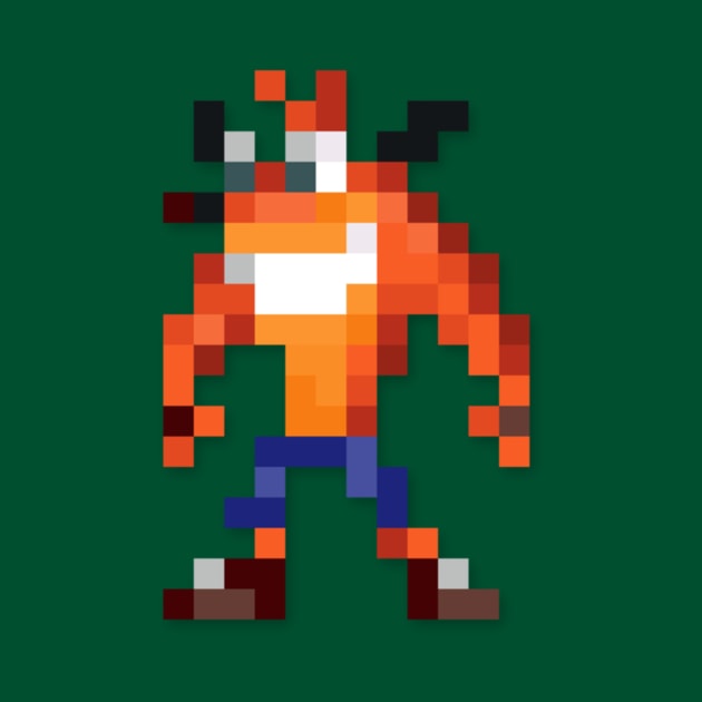 Crash low-res pixelart by JinnPixel