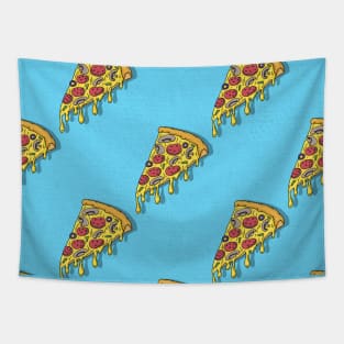 Bright Pizza Pattern Tapestry