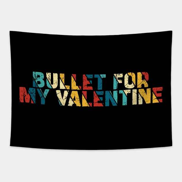 Retro Color - Bullet For My Valentine Tapestry by Arestration