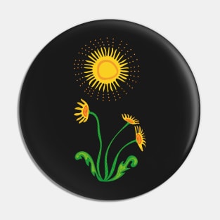 Yellow Dandelion Indigenous WAWEZHI CANADA Pin