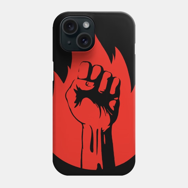 Burning Fist Phone Case by Getsousa