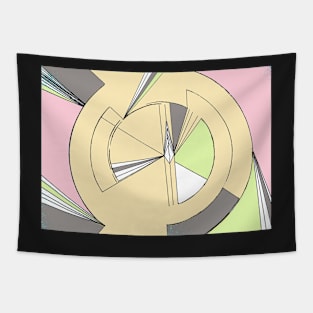 PASTEL GEOMETRIC OP ART DESIGN ART DECO Tapestry