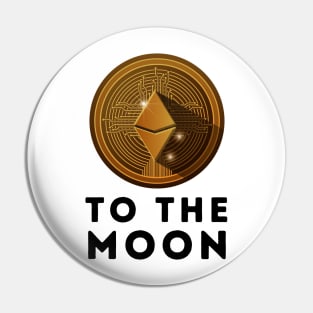 Ethereum to the Moon Pin