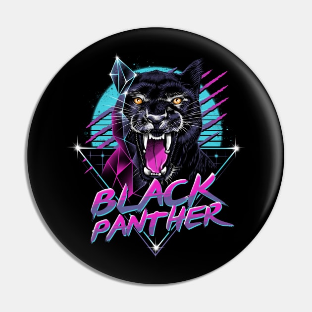 Rad Panther Pin by Vincent Trinidad Art