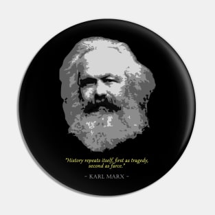 Karl Marx Quote Pin