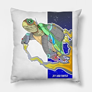 Jet-sea turtle Pillow