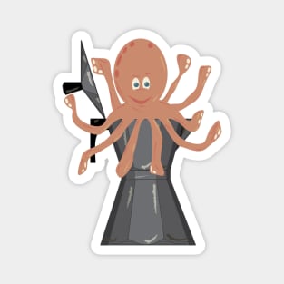 Octopus, king of coffee Magnet