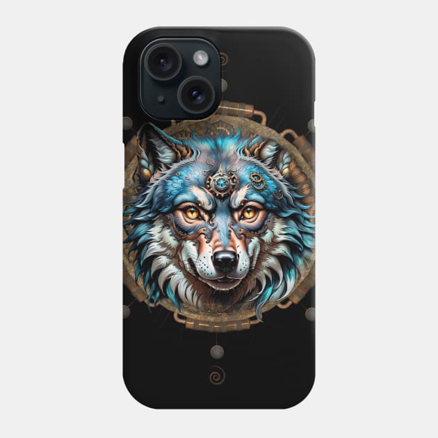 Fantasytic steampunk wolf. Phone Case by Nicky2342