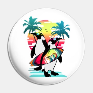 Cool summer penguin version 2 Pin