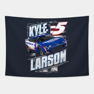 Kyle Larson Navy Patriotic Tapestry