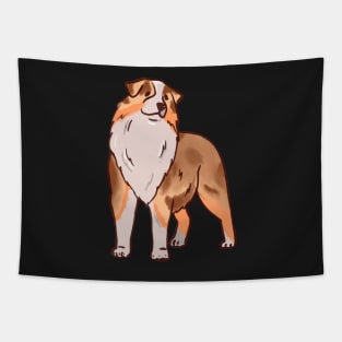 Red Merle Aussie Tapestry