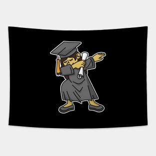 Asian girl student dab dabbing graduation school Tapestry