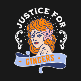 Justice For Gingers Funny Redhead Pride T-Shirt