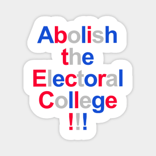 Abolish the Electoral College!!! Magnet