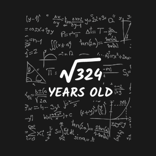 18th birthday math engineering 18 years T-Shirt