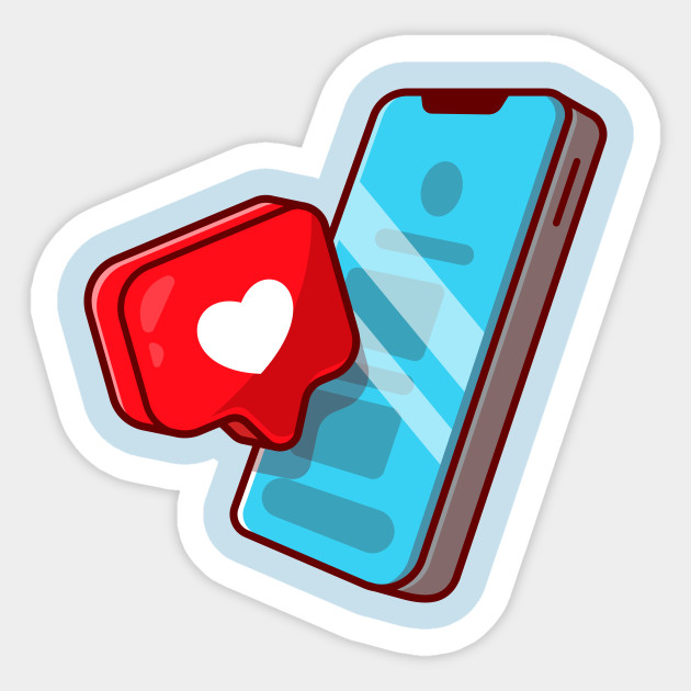 Aesthetic Cartoon Hearts' Sticker